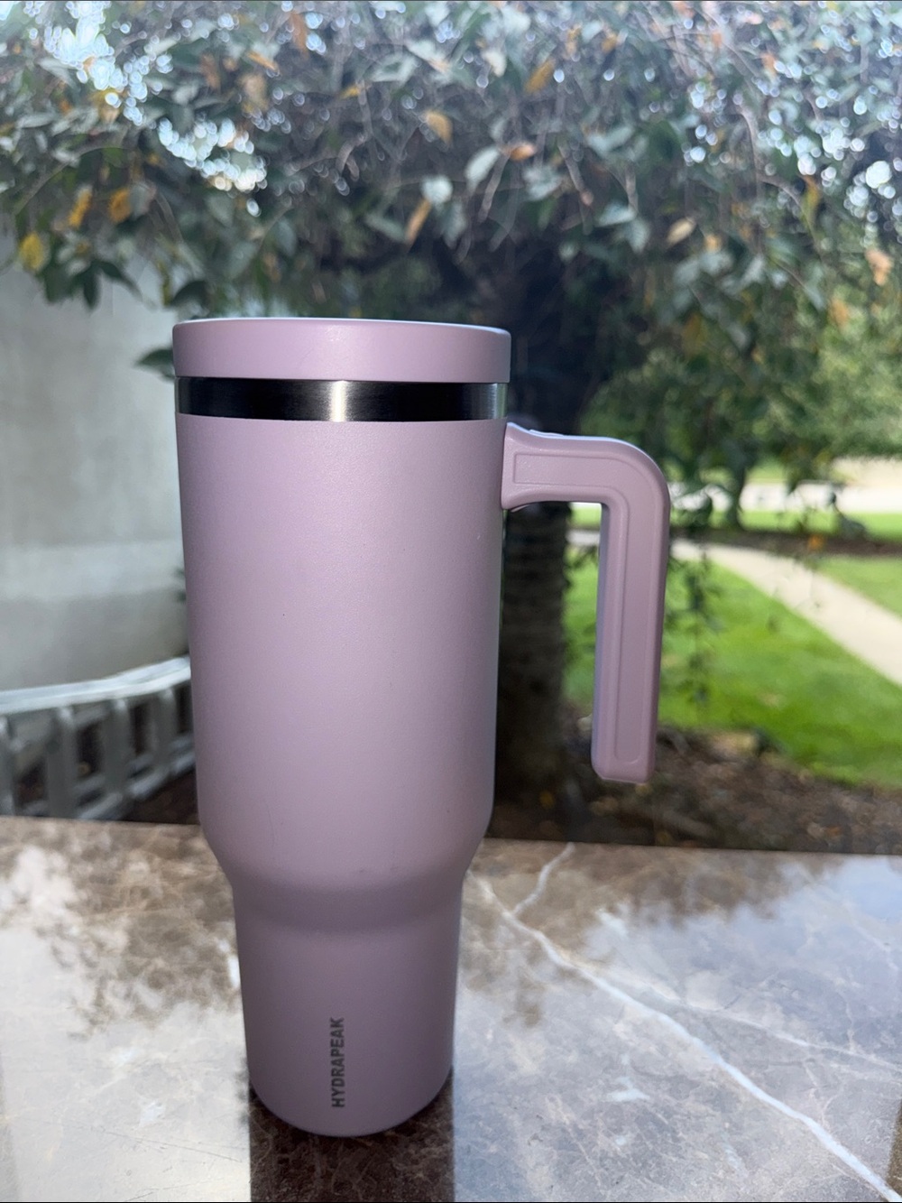 HydraPeak Lavender Insulated Travel Tumbler with Handle